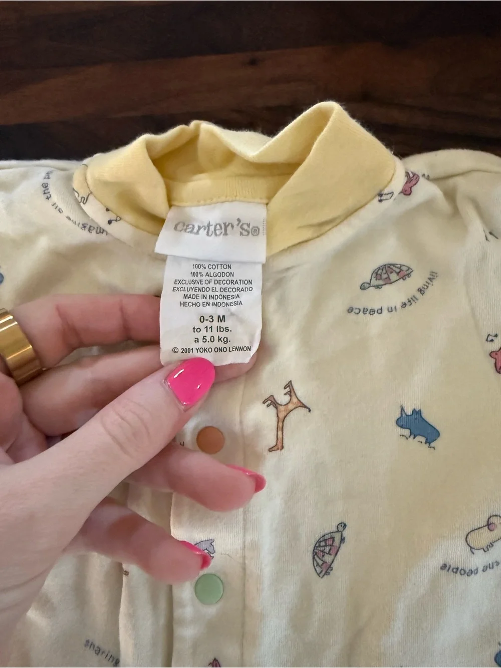 Vintage Carters sleeper John Lennon Collection